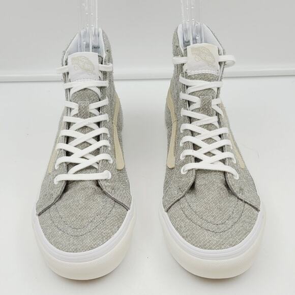 Vans Sk8-Hi Slim J&S Skate Unisex, Gray, Size 7.5 Men &  9 Women - Picture 2 of 7